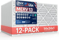 14x24x1 MERV 13 Air Filter (12-Pack) - Electrostatic Defense