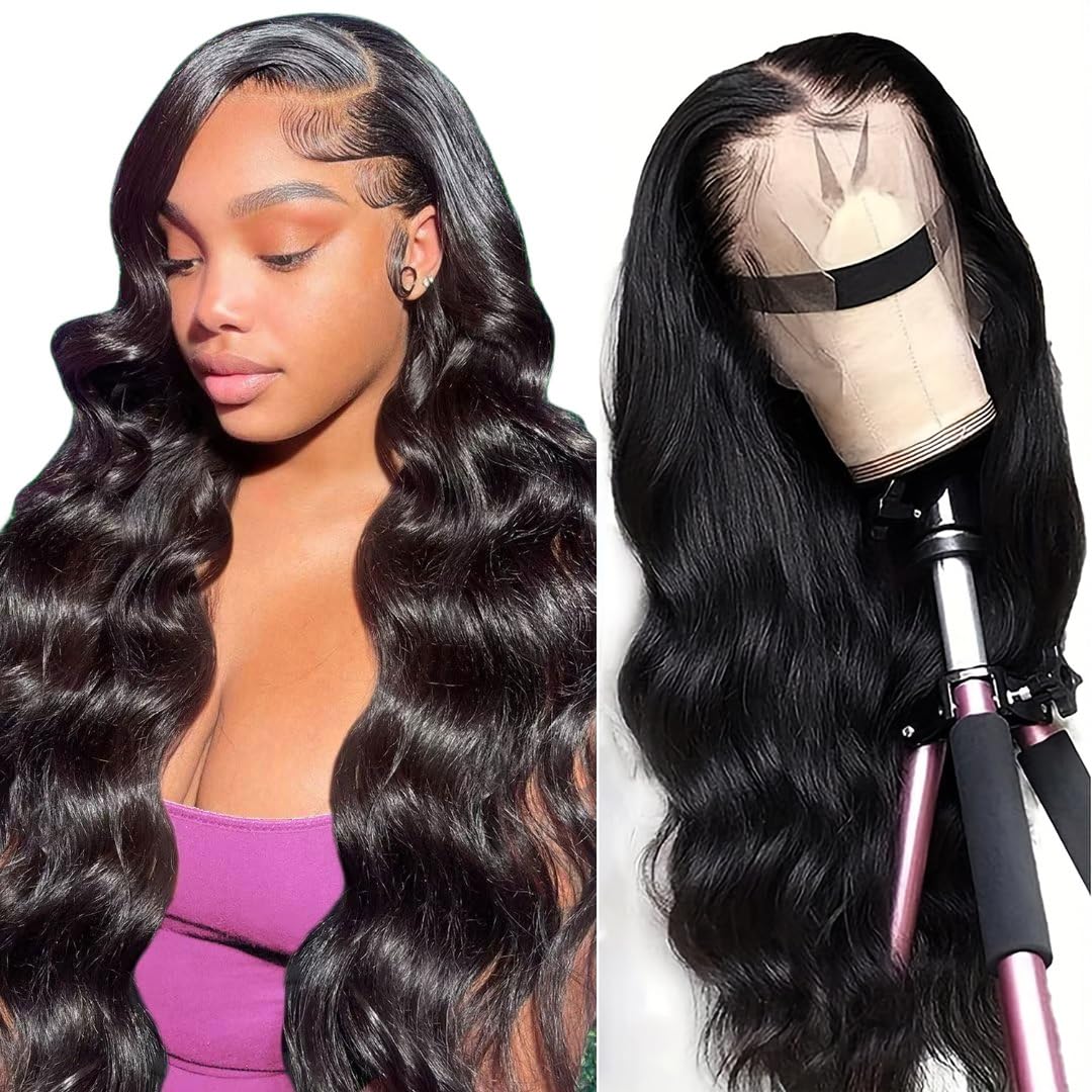 Body Wave Lace Front Wigs Human Hair for Women, 24 inch Style