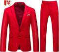 MOGU Mens Slim Fit Suit 2 Piece (Jacket34/Pants31) - Slim Tuxedo