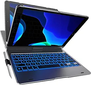 YEKBEE iPad 9th Generation Case with Keyboard and Backlight