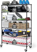 Metal Shelves Garage Shelving Wire Unit 6-Tier - Heavy Duty Storage