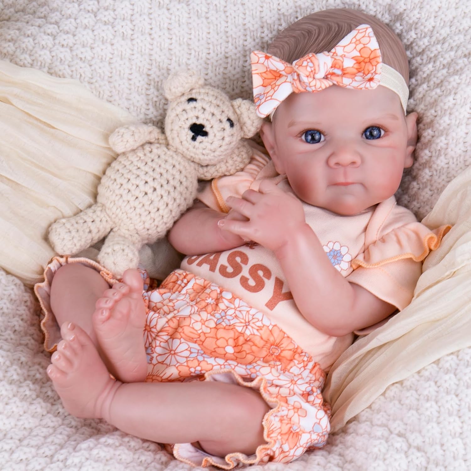 Aori Reborn Baby Dolls Girl Lifelike 20-Inch Realistic Gift