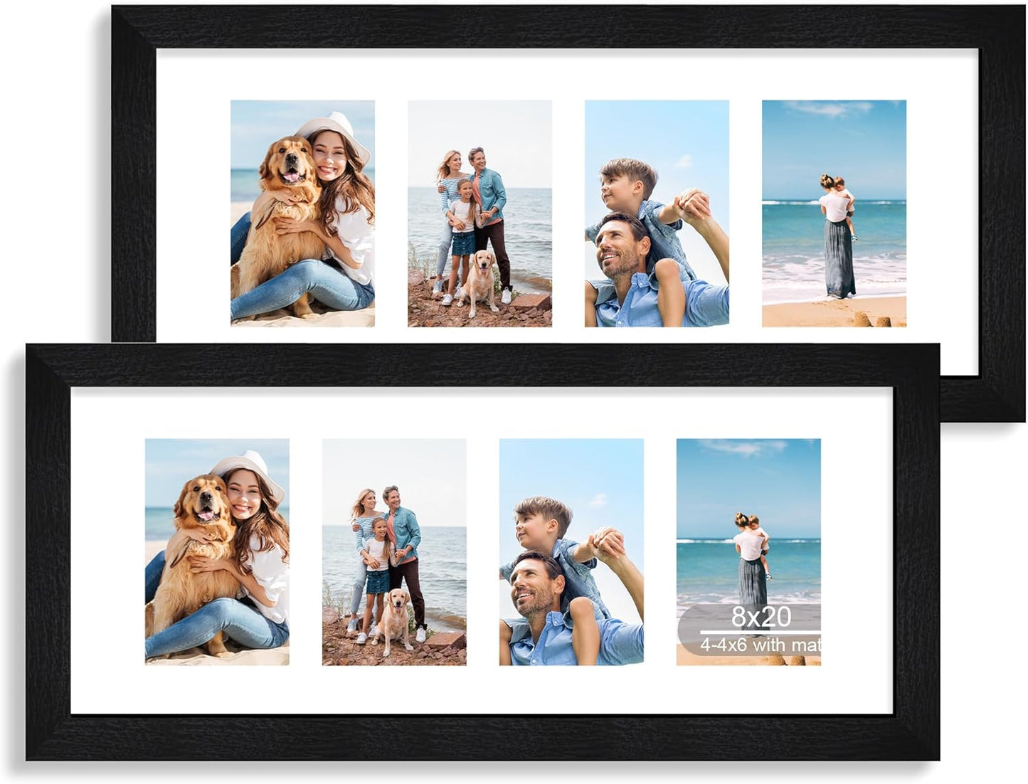 8x20 Picture Frame Set of 2 for Rustic Home Decor Display