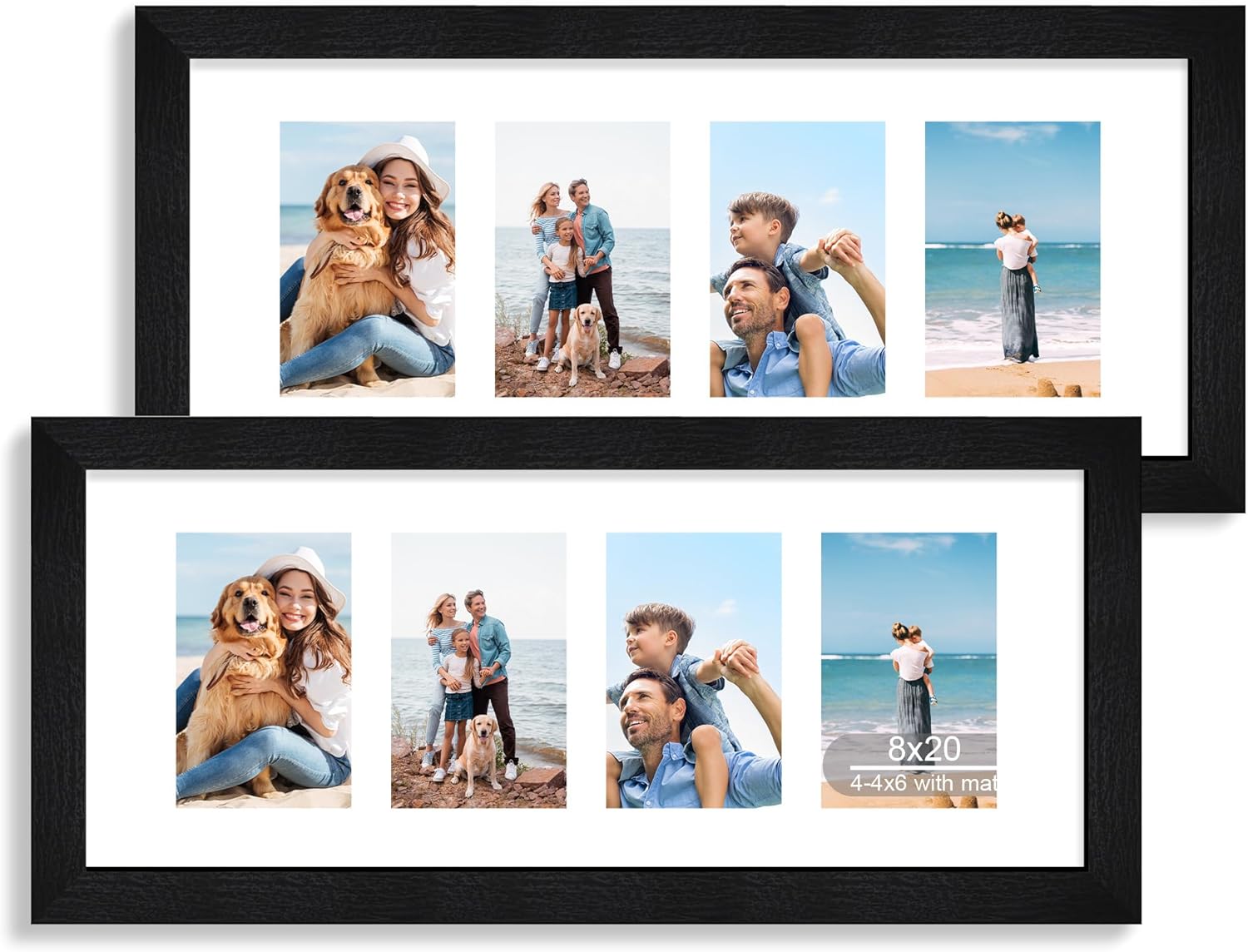 8x20 Picture Frame Set of 2 for Rustic Home Decor Display