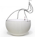 Dexceder 10.5 in Large Self Watering Hanging Planter - Deep Reservoir
