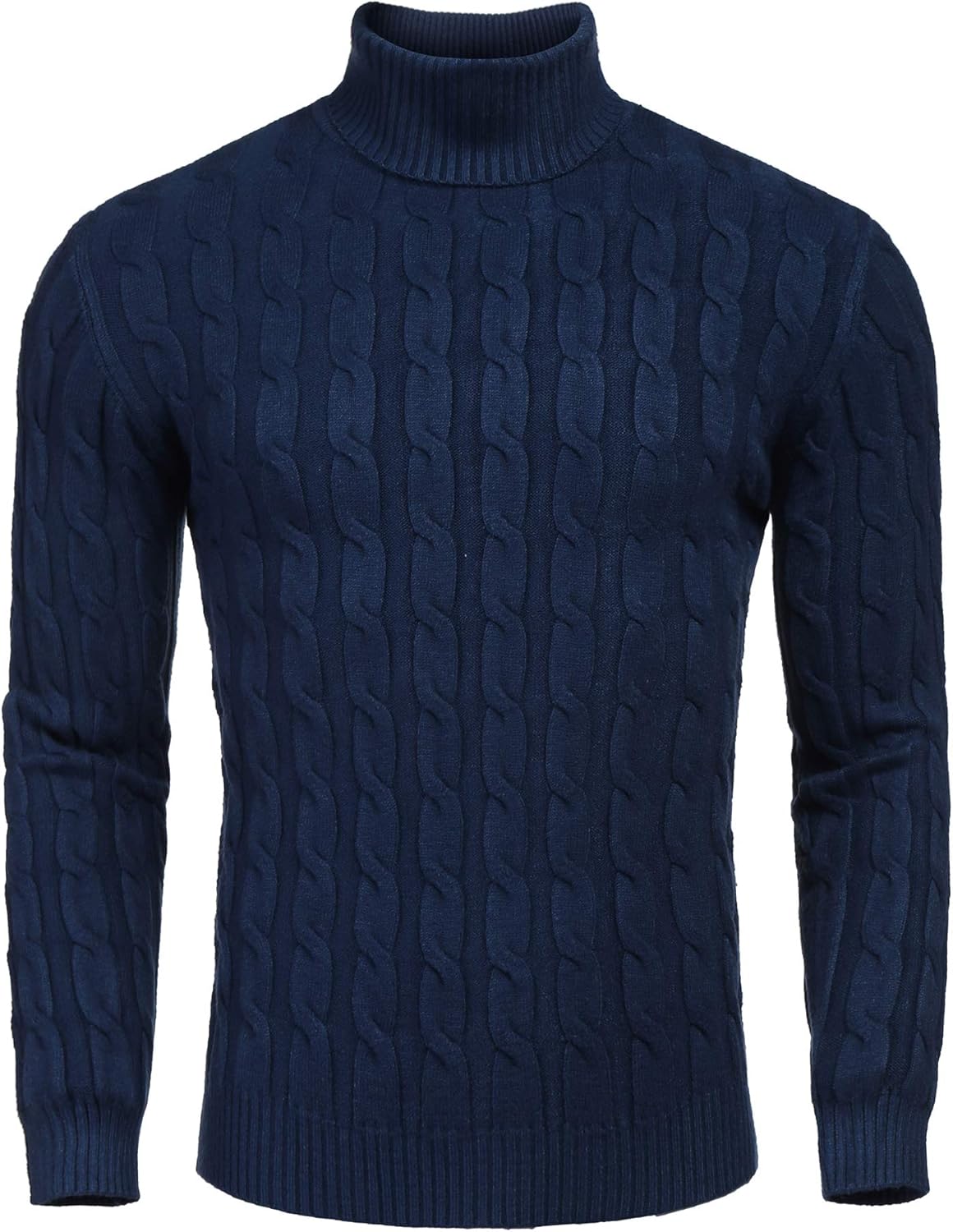 Men's Slim Fit Turtleneck Sweater for Casual and Smart Looks