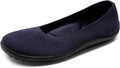Womens Knit Ballet Flats with Wide Toe Box - Supportive Travel Shoes
