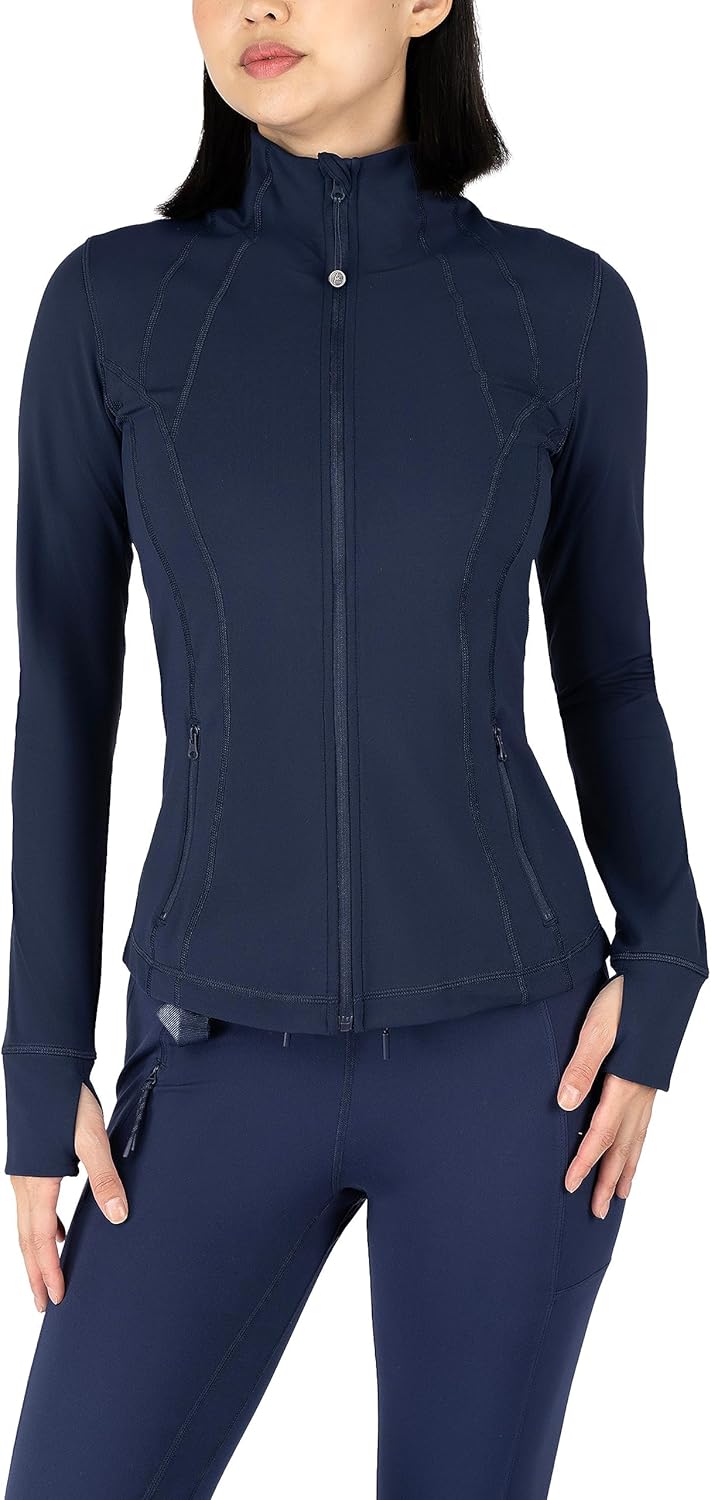 90 Degree By Reflex Lightweight Full Zip Running Track Jacket
