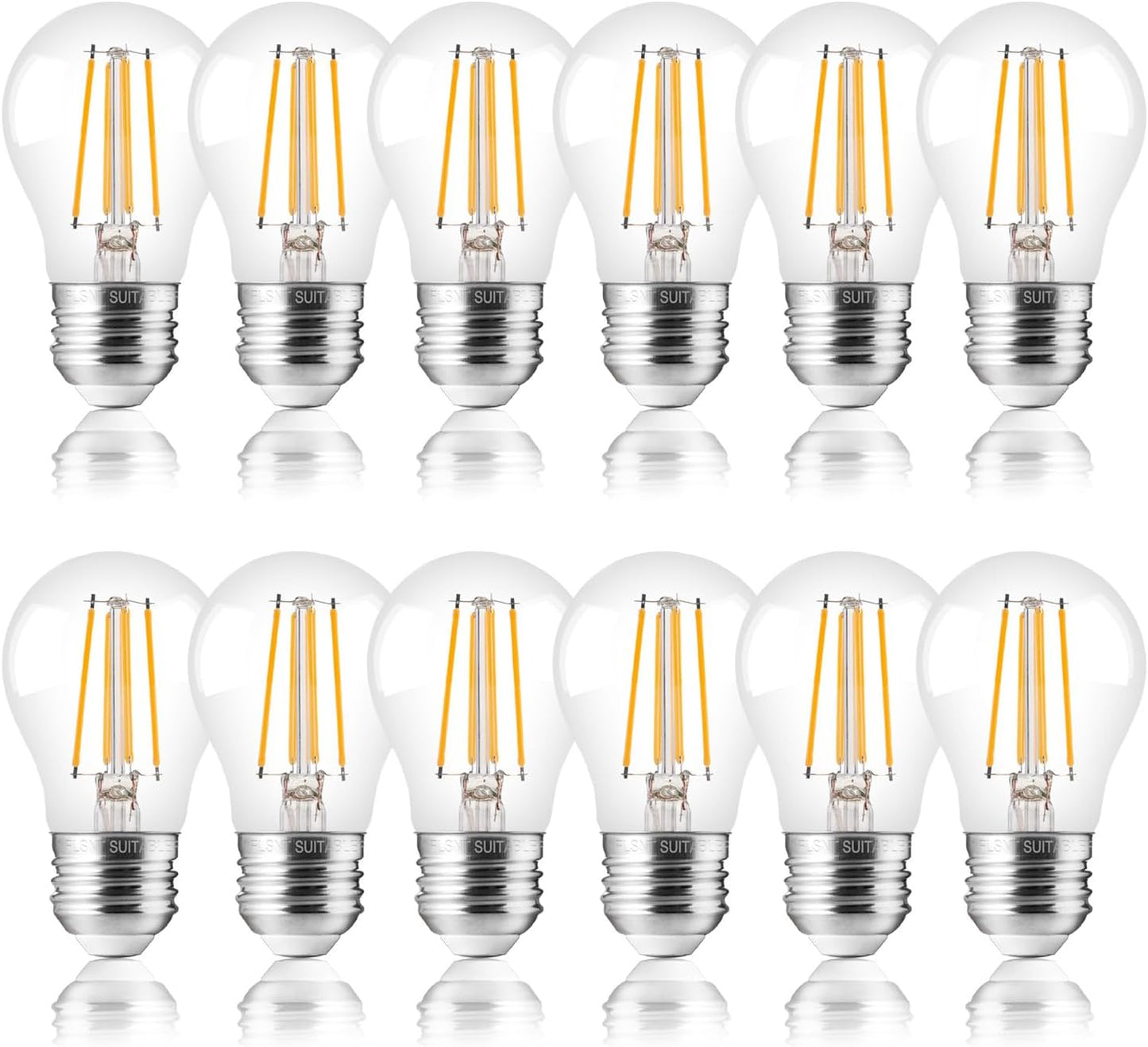 FLSNT A15 E26 Candelabra LED Bulbs for Dimmable Chandeliers
