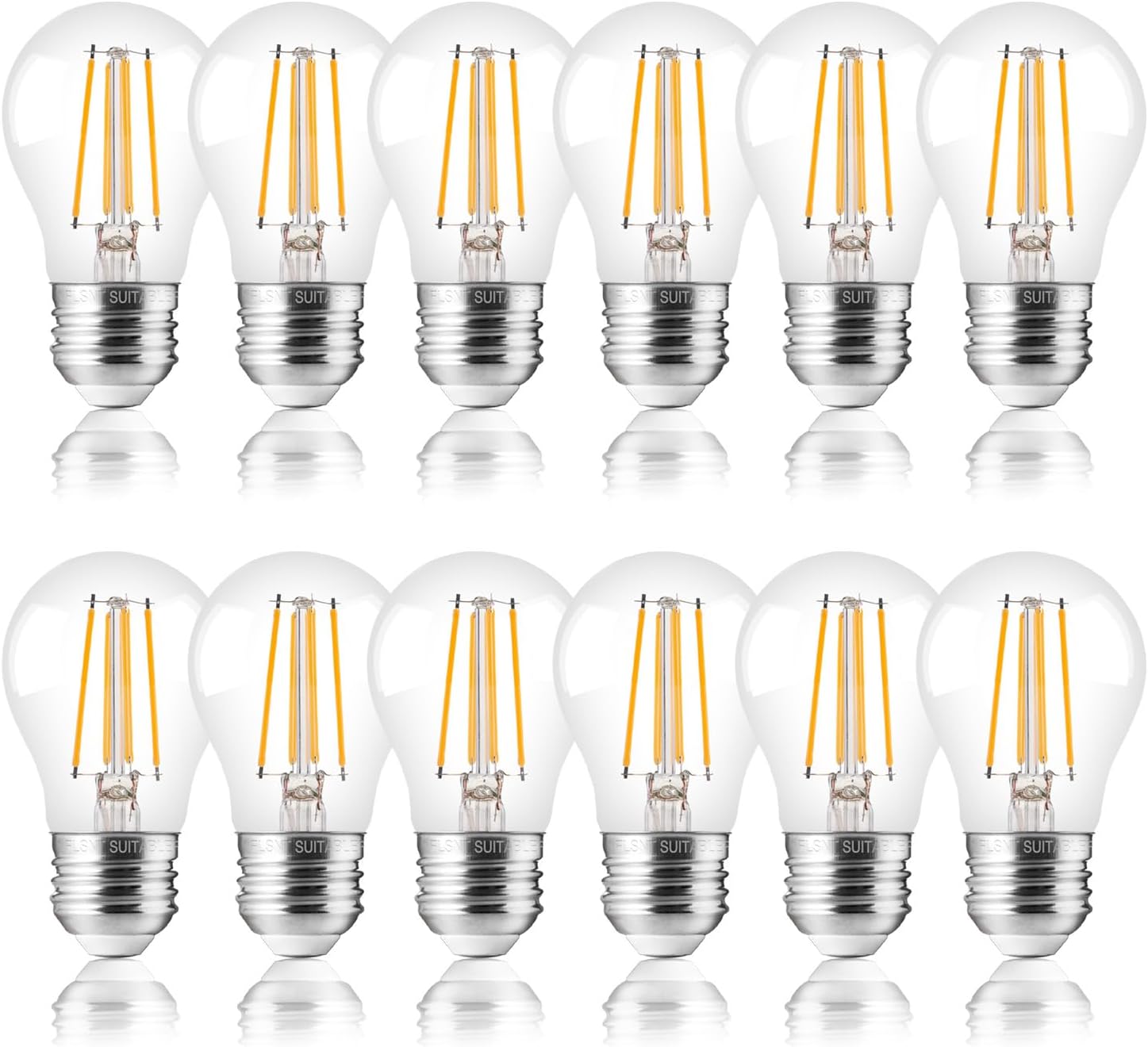 FLSNT A15 E26 Candelabra LED Bulbs for Dimmable Chandeliers