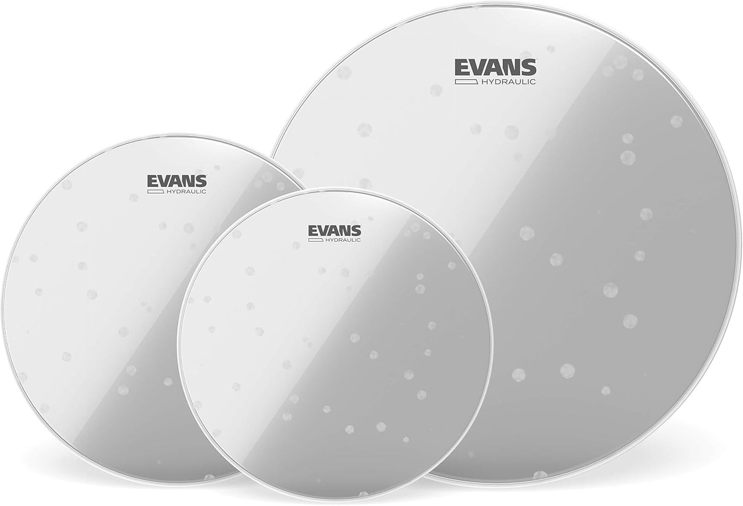 Evans Hydraulic Glass Tompack for Rock Drumming - 10, 12, 16 in