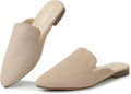 MUSSHOE All-Season Women's Mules - Comfortable Pointed Toe Flats Work