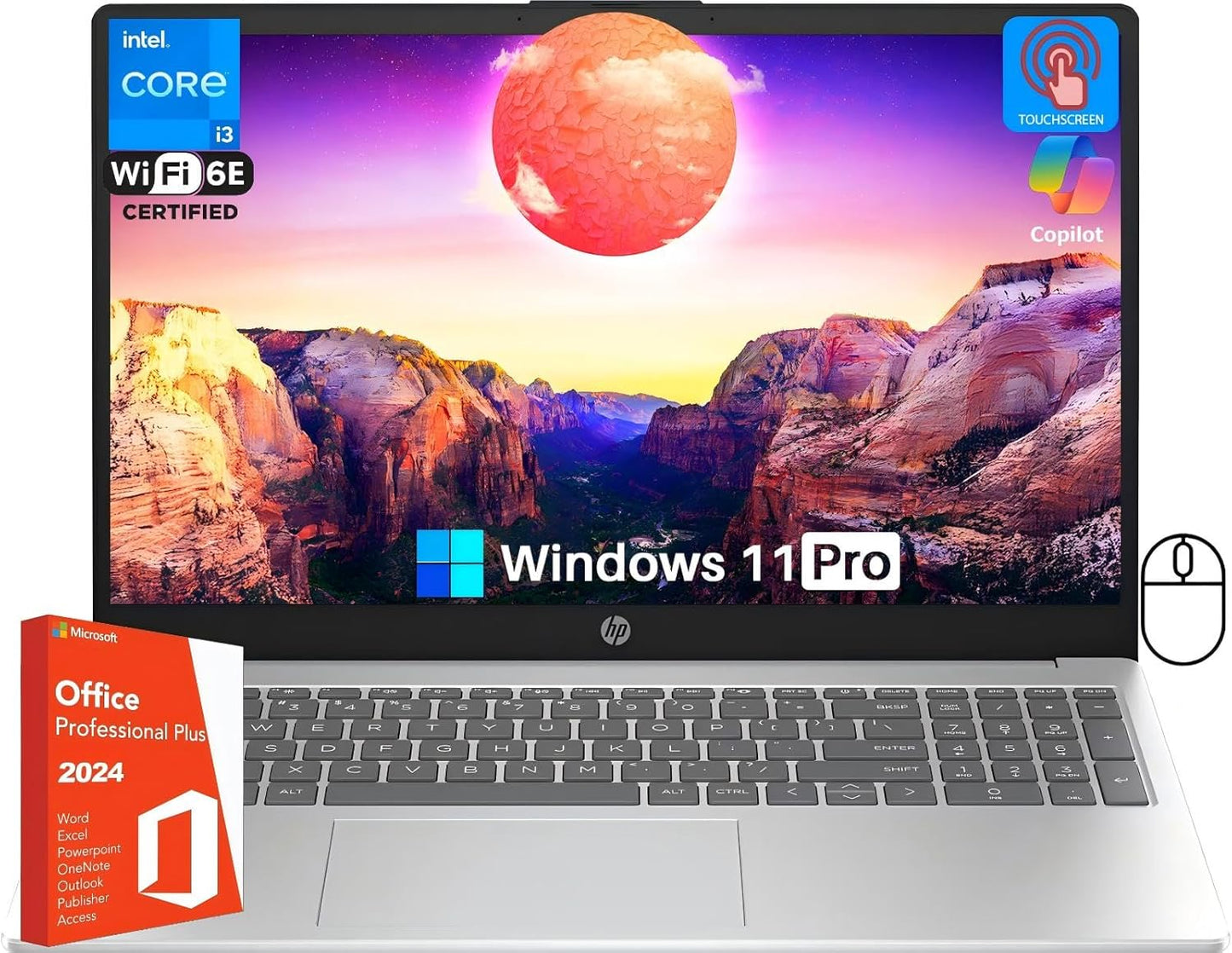 HP 15.6 Touchscreen Business Laptop - Ultra-Fast Performance