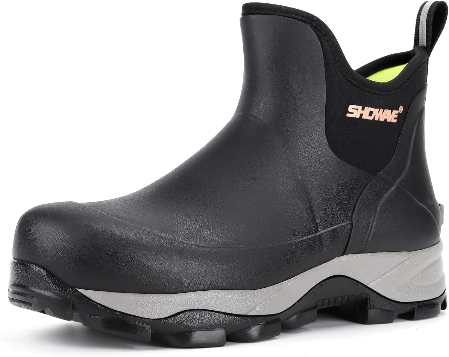 Showave Men's Waterproof Rubber Boots for Hunting and Gardening