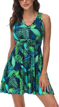 Two Piece Swimdress Tummy Control Bathing Suit - Flowy Modest Fit