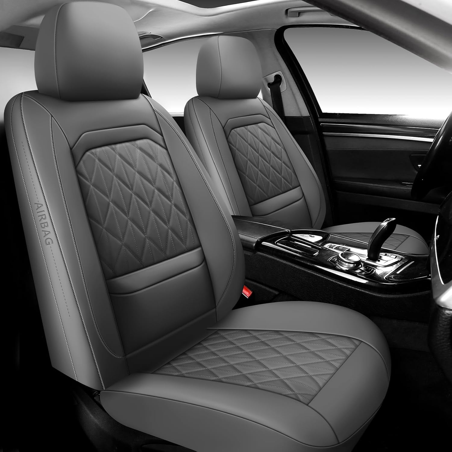 Luxury Leather Car Seat Covers Full Set for Most Vehicles