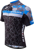 sponeed Men's Cycling Jersey Short Sleeve Full Zipper - Breathable Fit