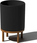 Veradek Demi Round Planter w/ Stand - Modern Elevated Look