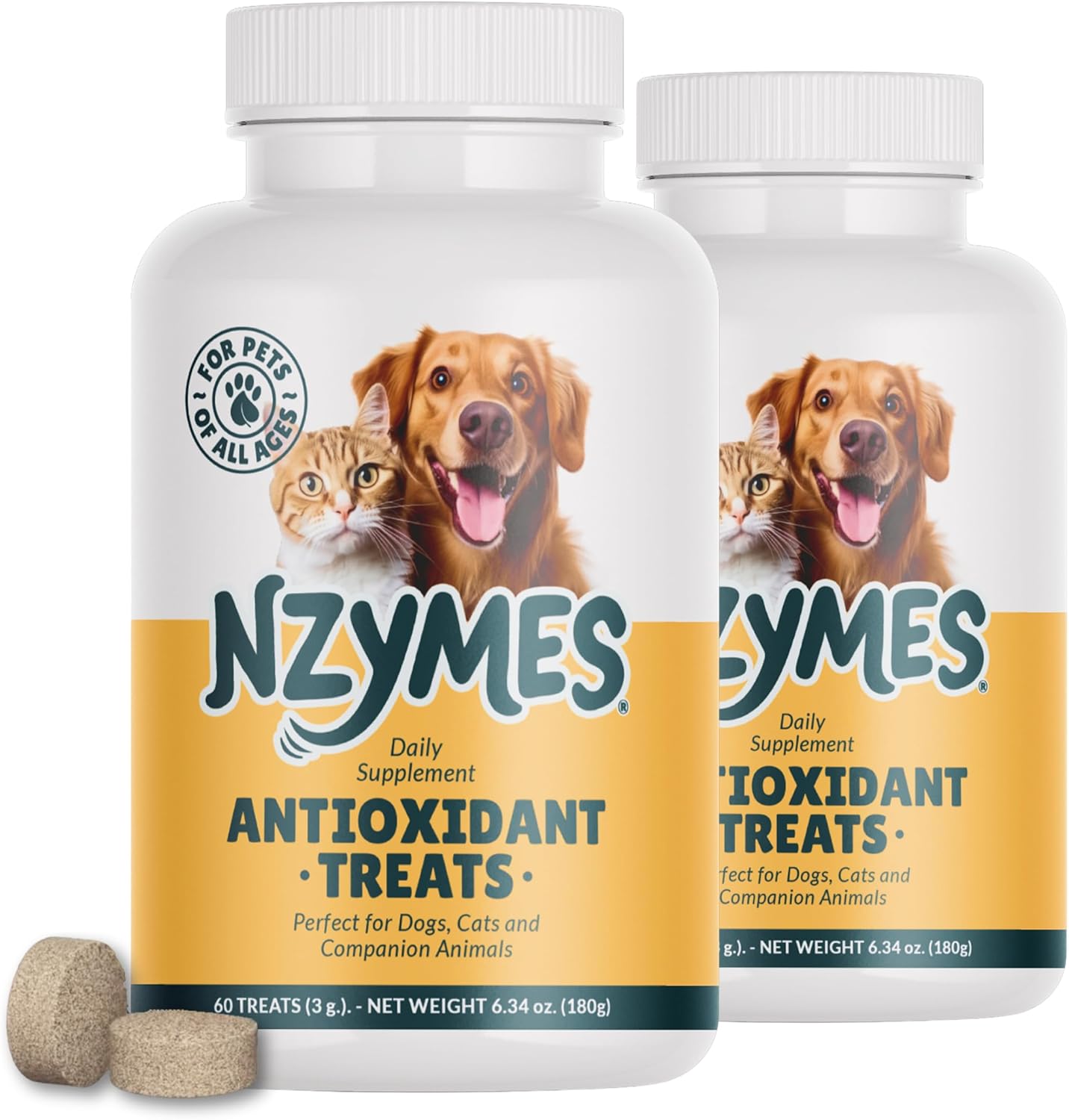 Nzymes Antioxidant Treats for Dogs - Joint, Skin, and Aging Care