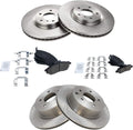 TRQ Front Rear Premium Posi Ceramic Brake Pad Rotor Kit for Nissan