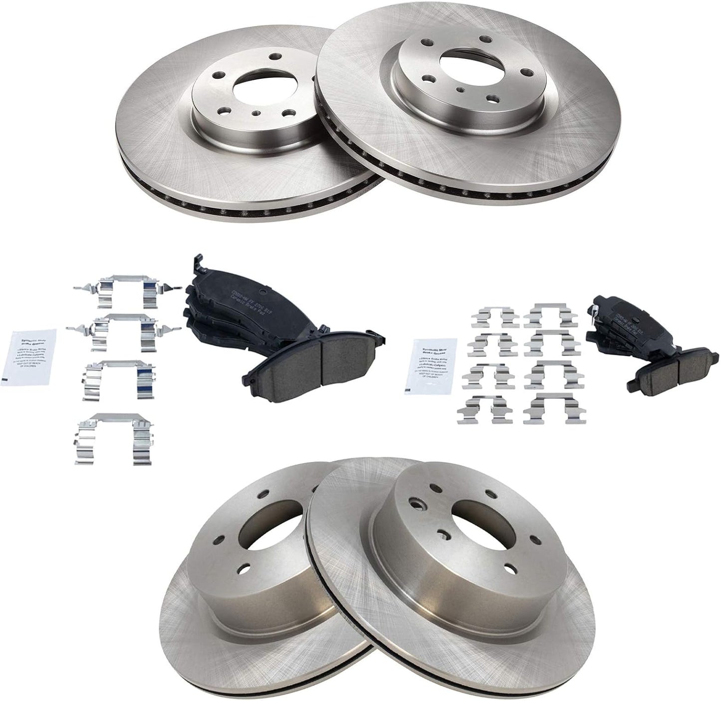 Premium Posi Ceramic Brake Pad Rotor Kit for Nissan Infiniti