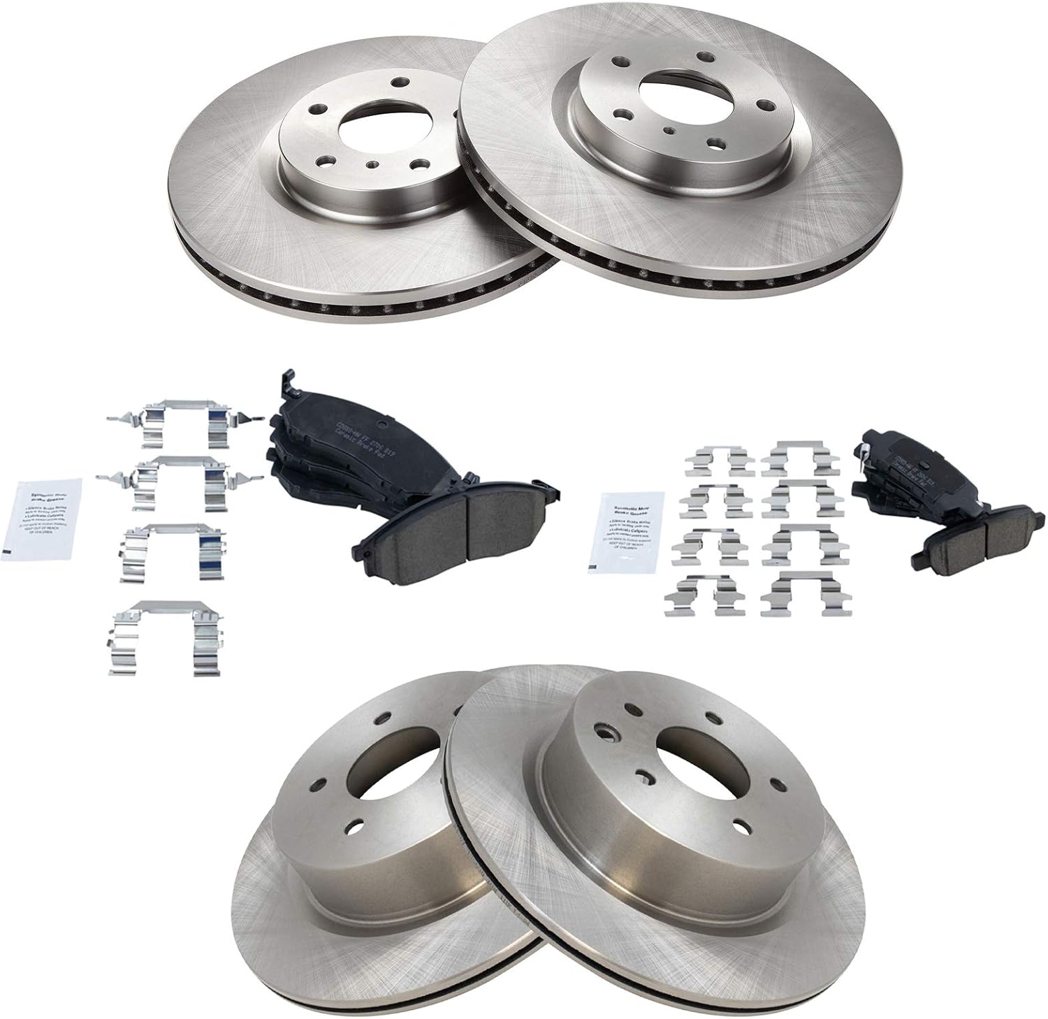 Premium Posi Ceramic Brake Pad Rotor Kit for Nissan Infiniti