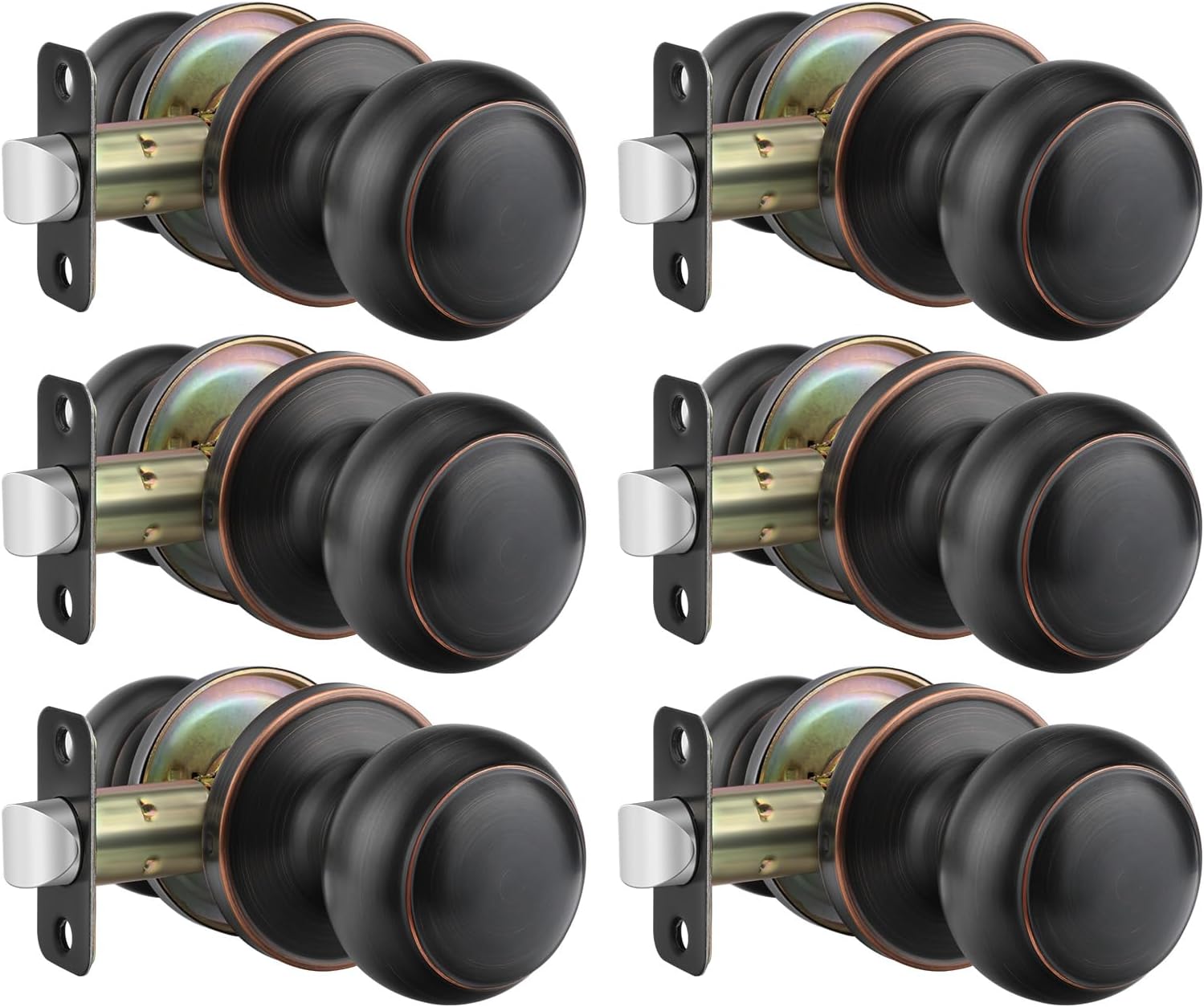 Haidms Bronze Passage Door Knobs for Modern Interior Spaces