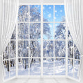 Holiday Winter Scene Photography Backdrop for Festive Celebrations