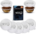 Nessus 100 PCS Aluminum Foil Lids for Nespresso, Refillable Pods Kit