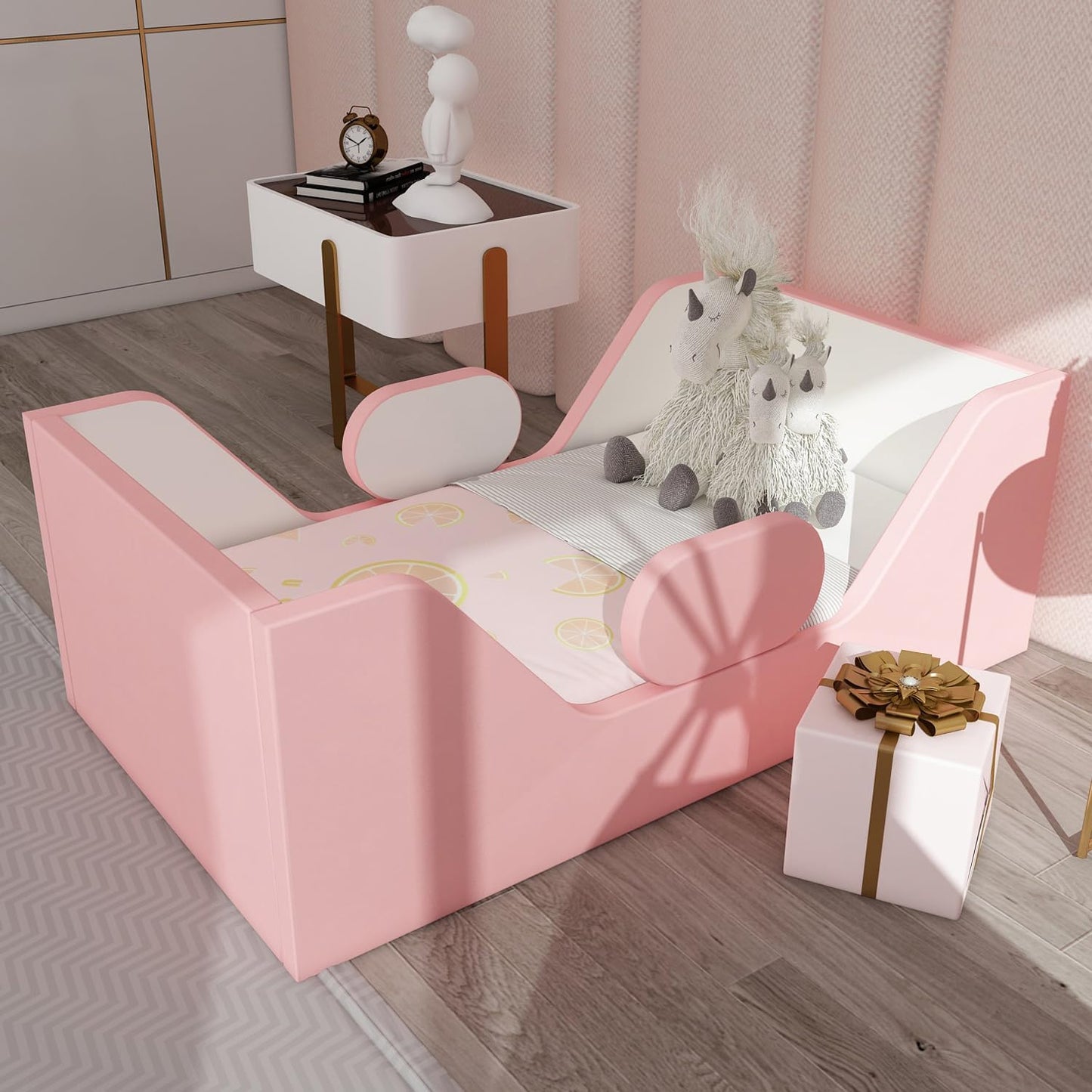 Toddler Bed with Extra Safety Broad for Kids, Soft Design