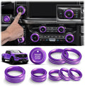 Ford F150 & Super Duty Knob Cover Trim Set (Purple) - Interior Upgrade