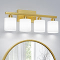Classic Vanity Lights 4-Light Brushed Gold - Modern Bathroom