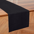 Black Linen Table Runner 14 x 90 in - Classic Fall Table Linen