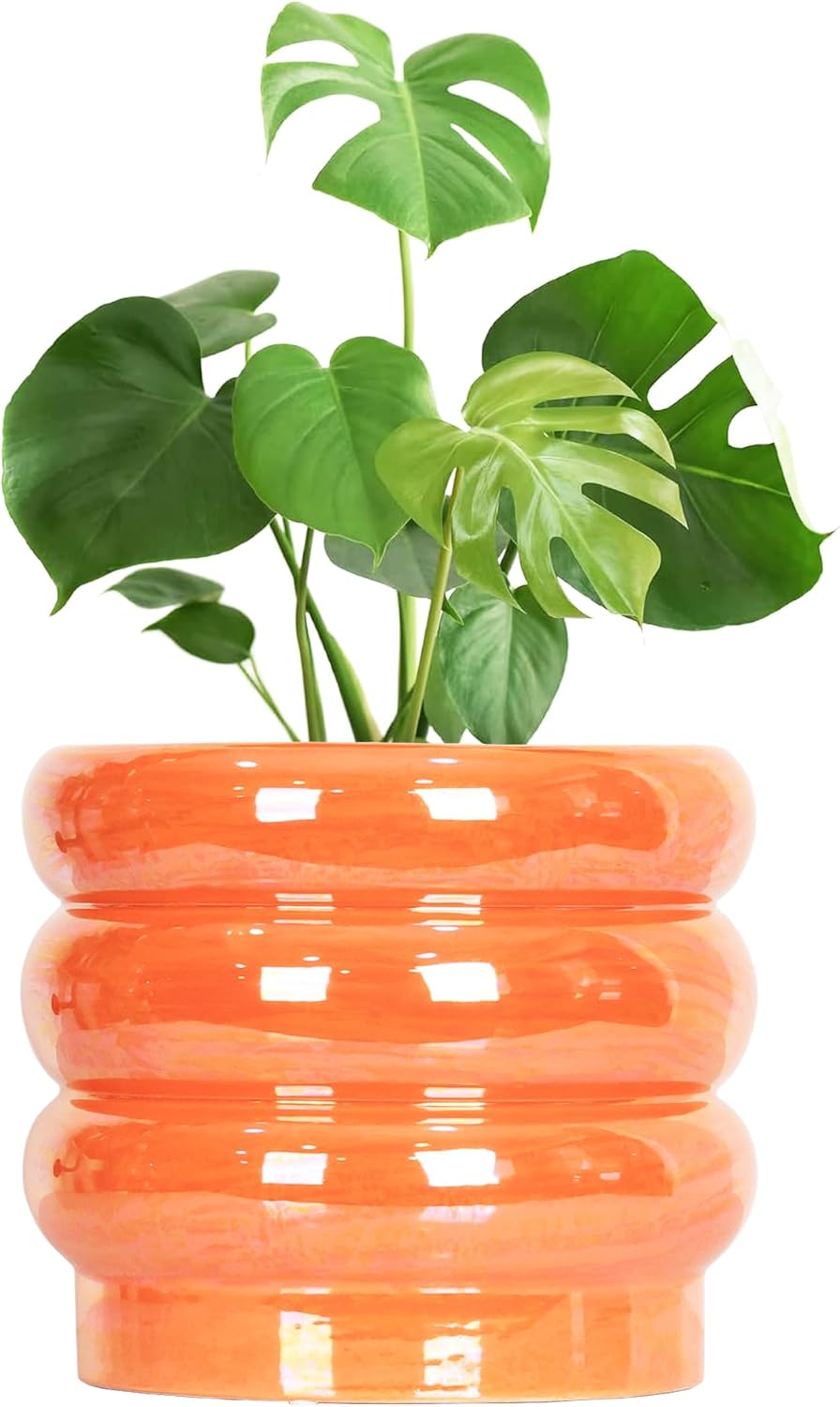 10 inch Rainbow Pearl Glaze Ceramic Plant Pots for Indoor Plants