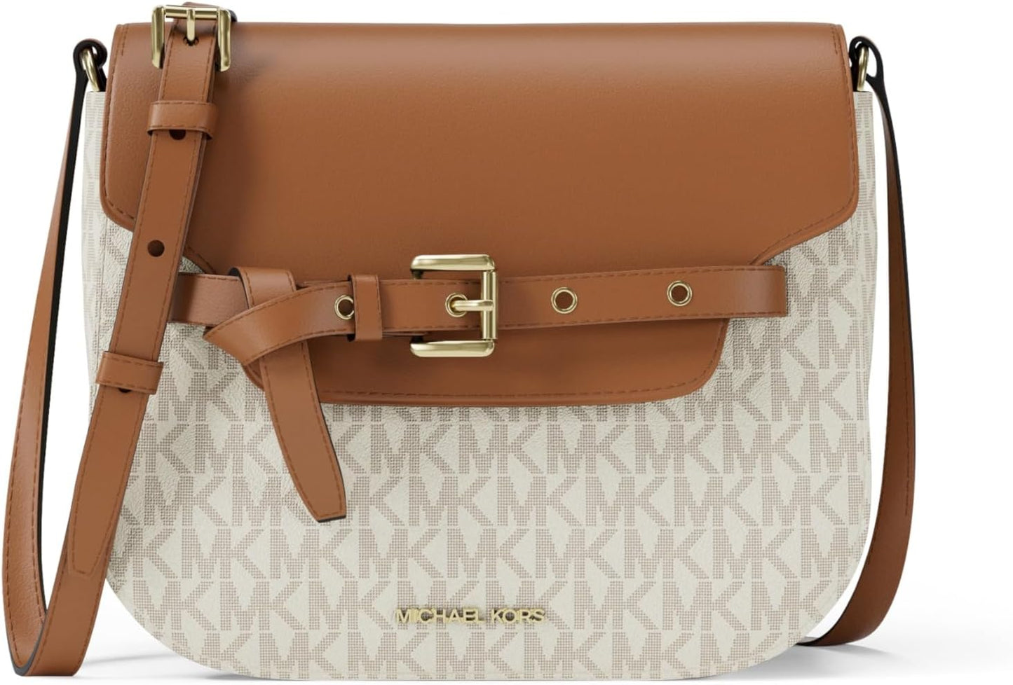 Michael Kors Emilia Small Saddle Crossbody Bag for Everyday Use
