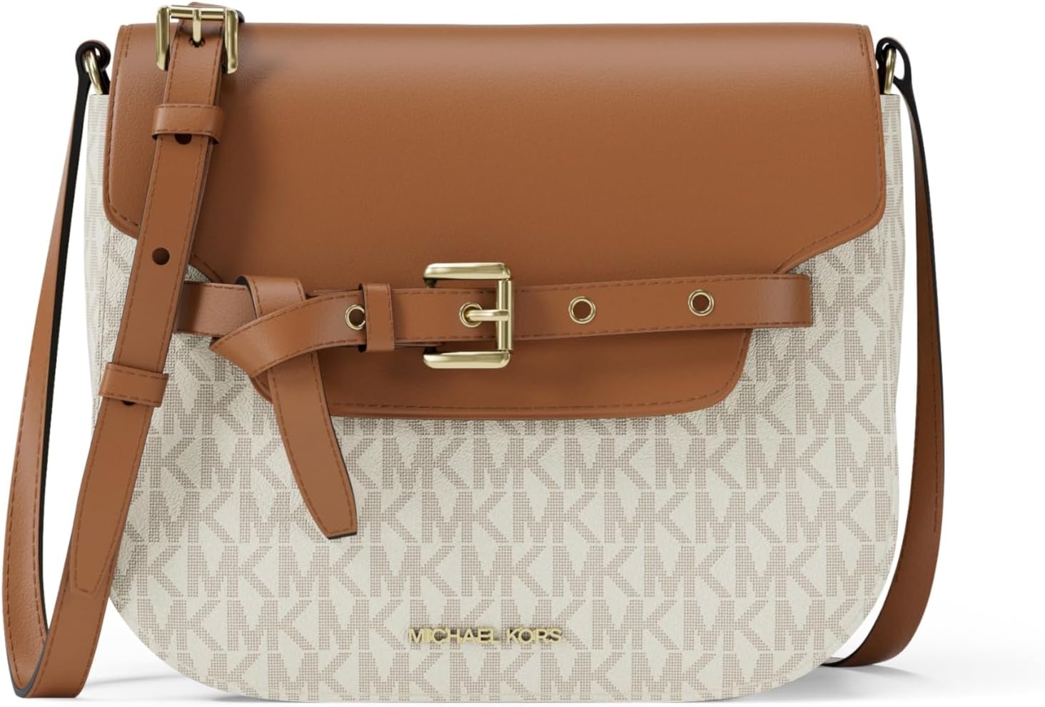 Michael Kors Emilia Small Saddle Crossbody Bag for Everyday Use
