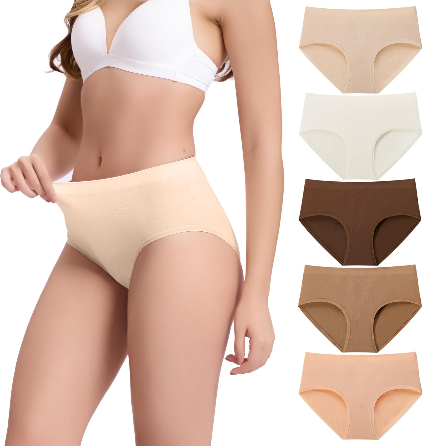 Bamboo Cool Women's Mid Waisted Briefs for Ultimate Comfort