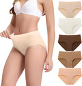BAMBOO COOL Women's Mid Waisted Seamless Briefs - Comfortable Fit