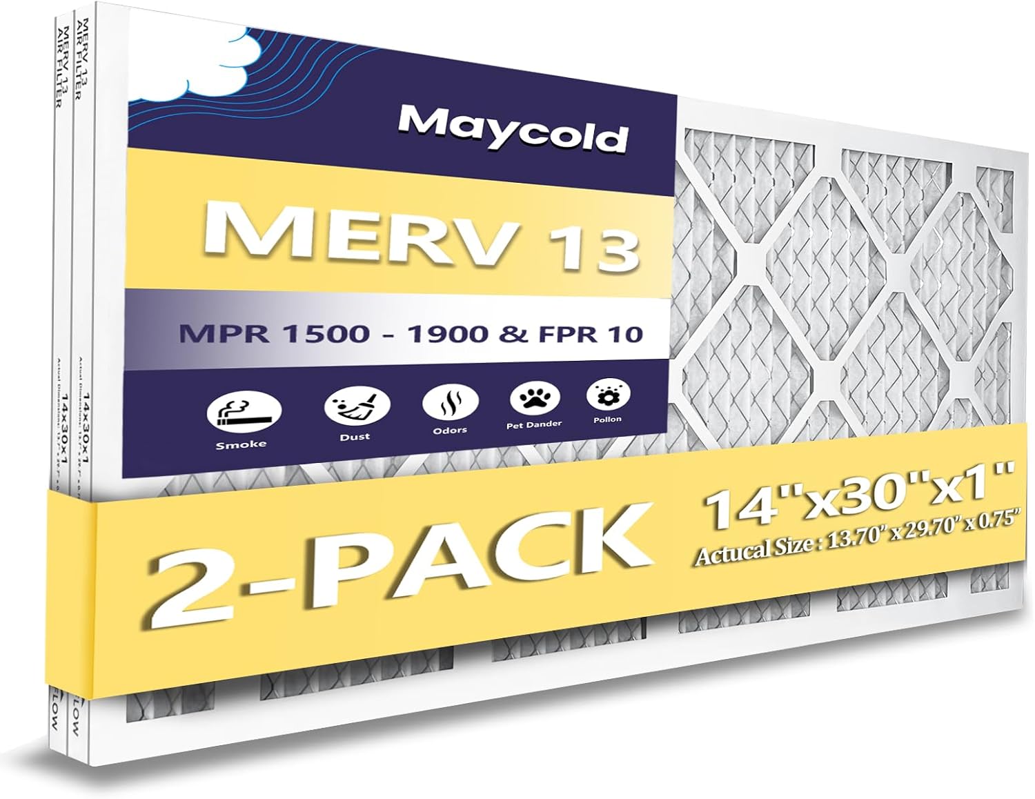 Maycold MERV 13 14x30x1 Air Filter for Superior Air Quality