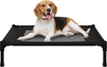 Elevated Dog Bed 30x24 in Portable Pet Cot - Breathable Comfort