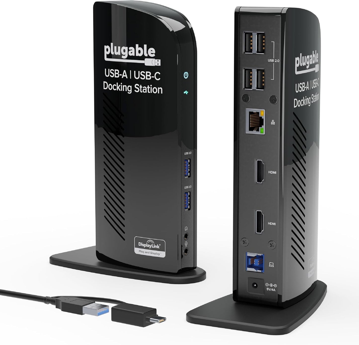 Plugable Universal Laptop Docking Station with Dual HDMI Outputs