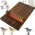 Horse Race Board Game with Luxurious Metal Horses and Dice