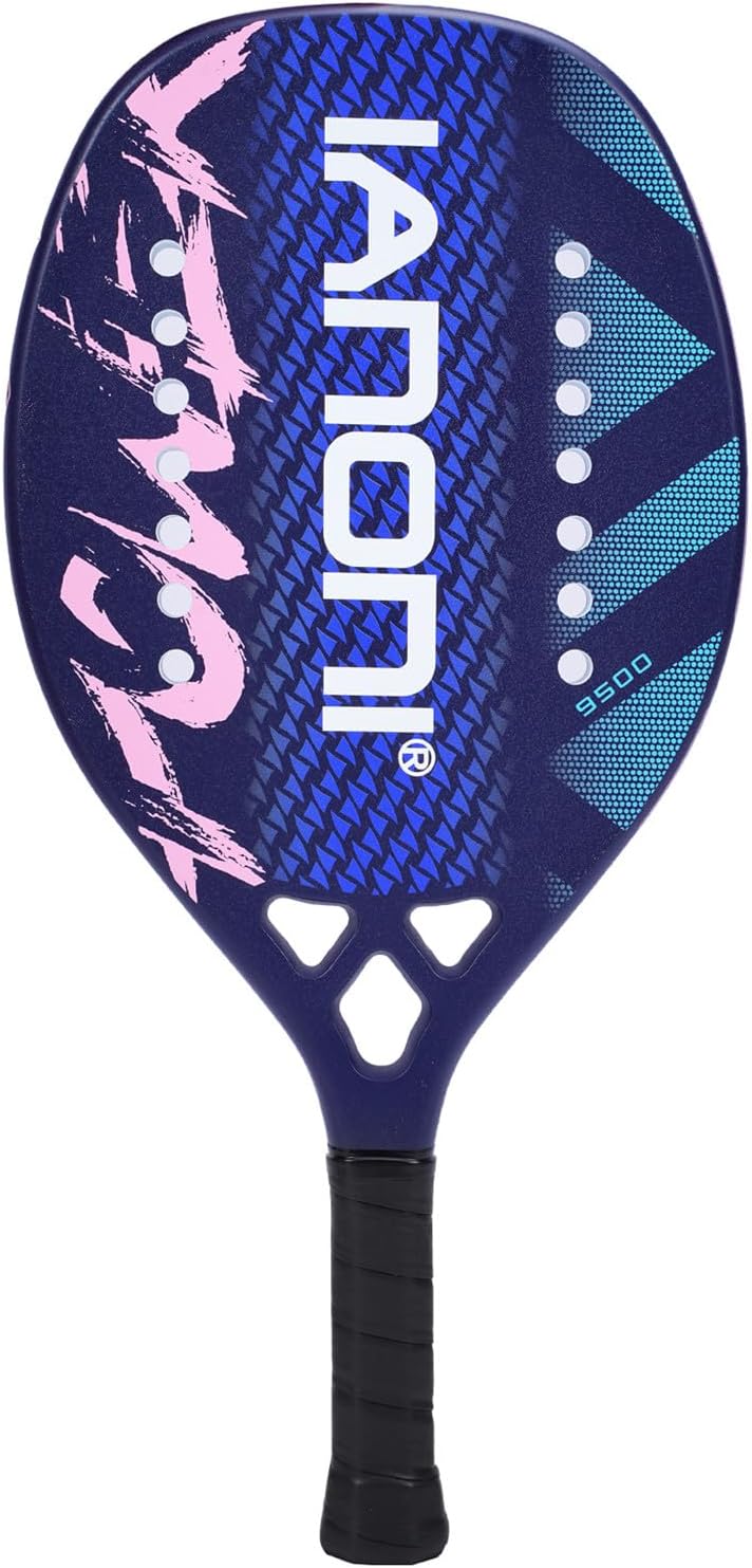 Beach Tennis Paddle Racket Carbon Fiber EVA Memory Foam Core