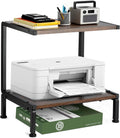 Printer Stand with Storage for Desk - 2-Tier Desktop Organizer