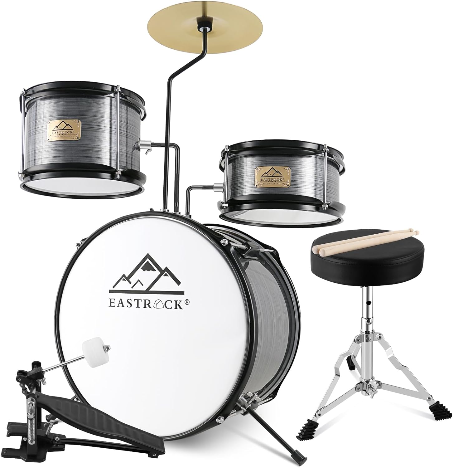 EASTROCK Kids Drum Set for Beginners, Perfect for Ages 5-7