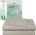 California Design Den 600 TC Cotton Sateen Twin Sheets - Hotel Quality