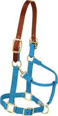 Breakaway Horse Halter Burgundy Latigo Crown - Soft Leather Fit