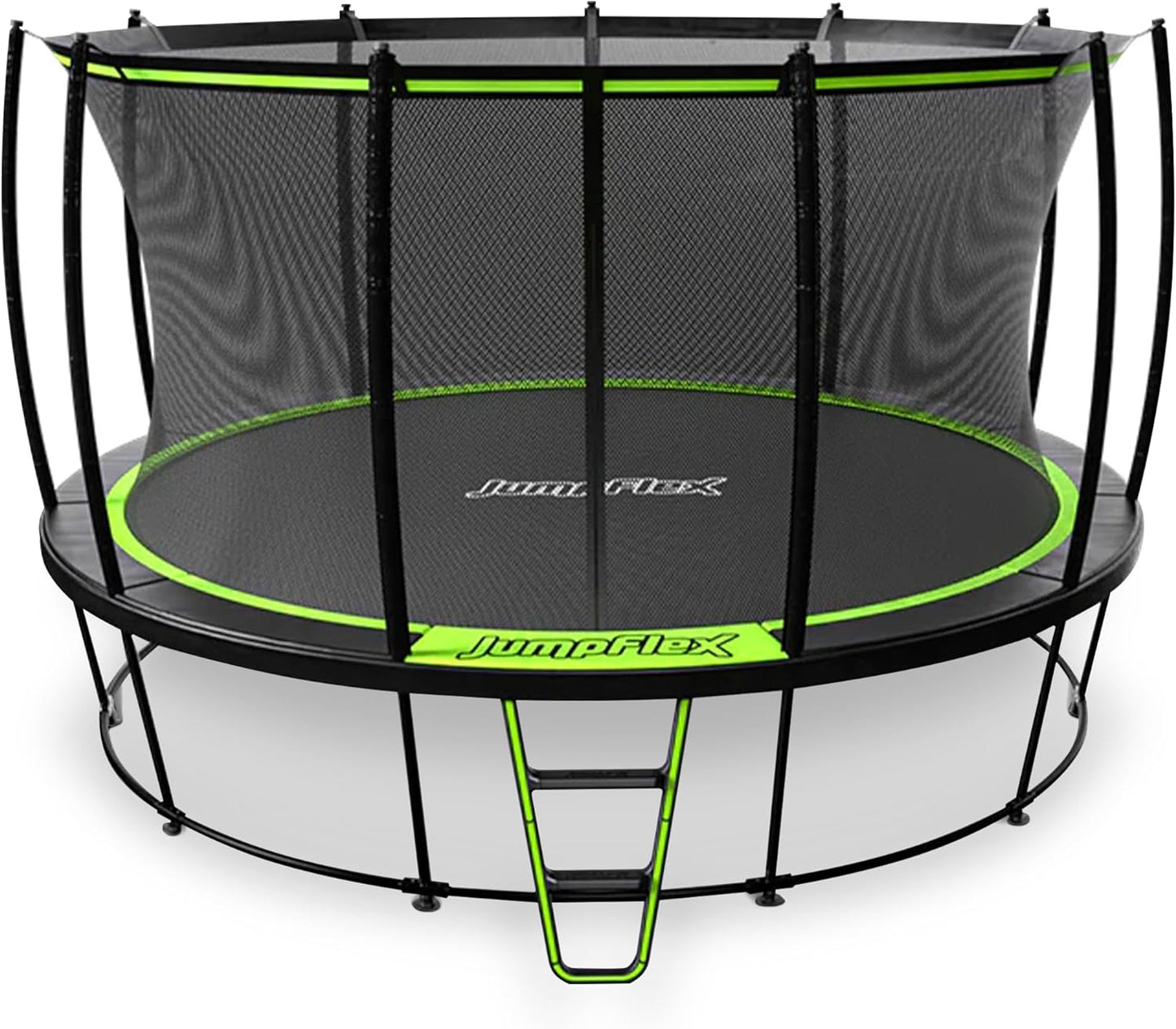 JumpFlex Trampoline with Basketball Hoop for Family Fun