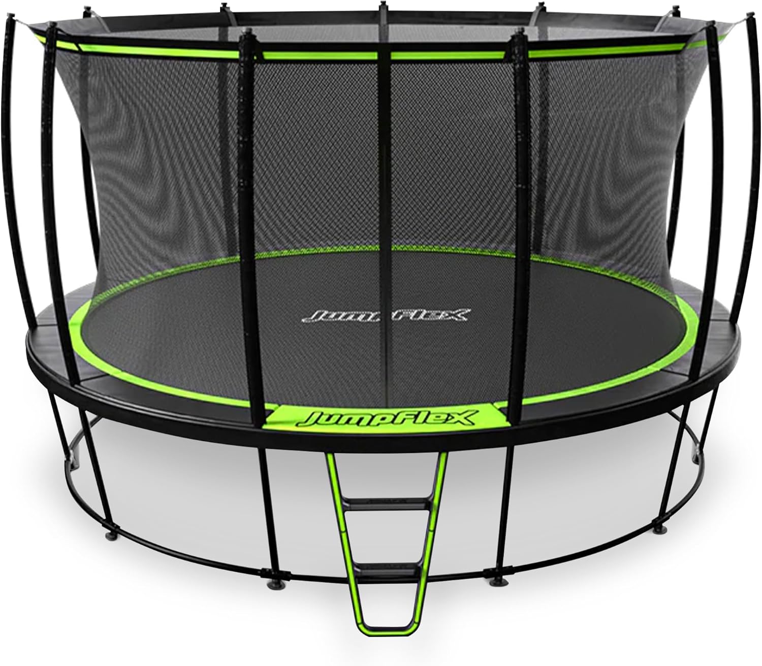 JumpFlex Trampoline with Basketball Hoop for Family Fun