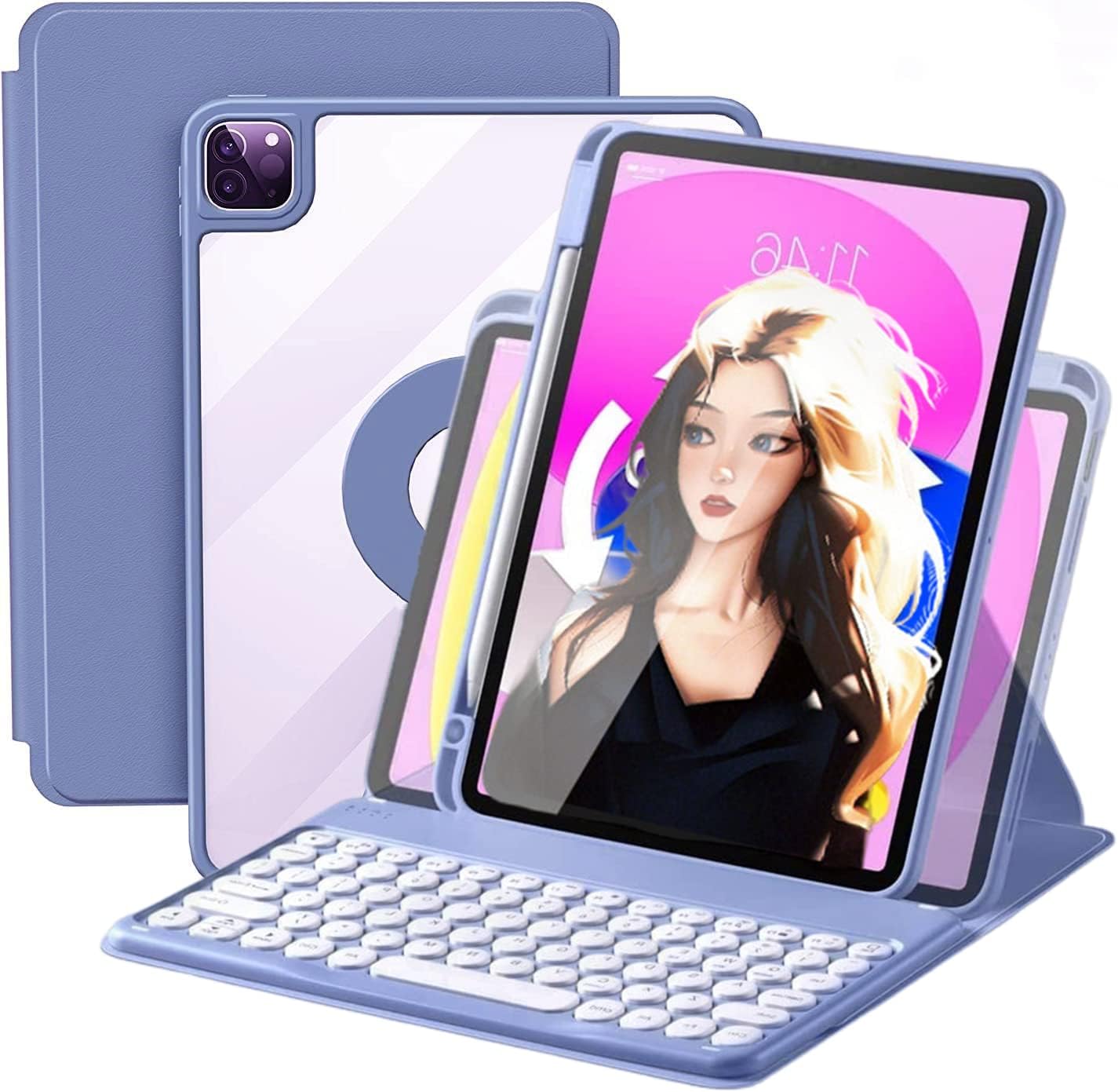 Keyboard Case for iPad Air 11 inch 2025 with Detachable Design
